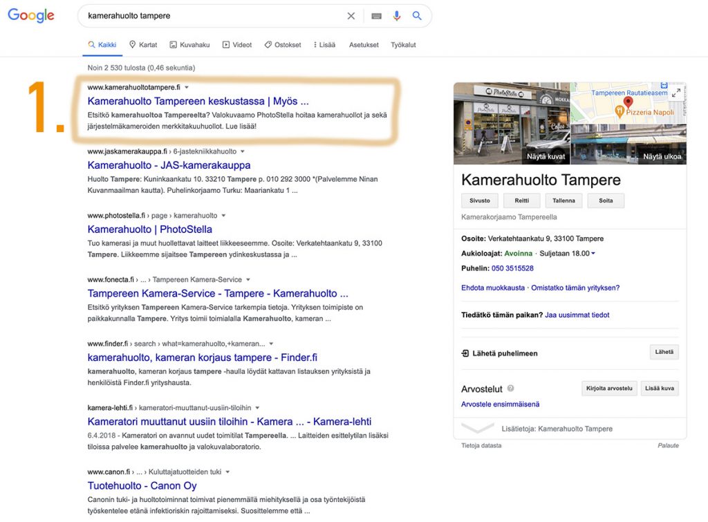 Hakukoneoptimointia Tampere • Laurentium Oy